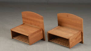 Trip Trap. Et par sengeborde af teaktræ 2 