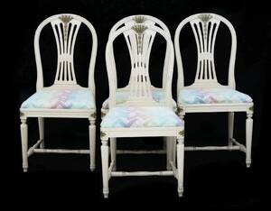 Stolar 4st, gustaviansk stil, 1900-talets andra hälft