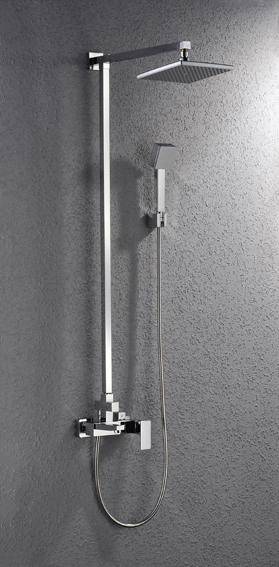 Brusearmatur af forkromet messing, Bruun  Co.