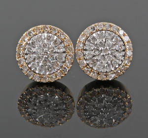 Diamonds earrings, approx. 0.40ct 2  