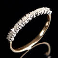 Alliancering med diamanter ca. 0,30 ct
