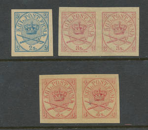 Danmark 1864 udgaven utakket samling 