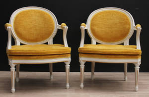 Karmstolar, ett par, gustaviansk stil 2