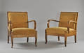 Ett par fåtöljer i björk, Art Deco 192030-tal 2