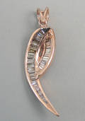 Diamantvedhæng. Ca. 1.59 ct 