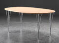 Piet Hein  Bruno Mathsson. Super Ellipse spisebord, bøg 