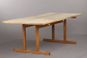Børge Mogensen. `Shakerbord´, spisebord af massiv eg, model 6286 