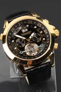 Calvaneo 1583, model Astonia Diamond Gold, Herrearmbåndsur. 