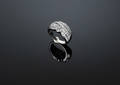 Brillantring af hvidguld 14 kt., i alt 1.10 ct.