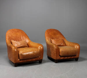 Fåtöljer, skinn, Orienten