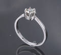 Diamant solitairering, ca 0.34 ct.