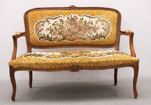 Soffa, tvåsits, rokokostil