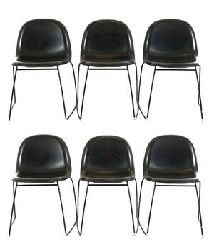 Stolar 6st, Komplot design, Boris Berlin  Poul Christiansen för Gubi