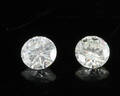 2 loose brilliant-cut diamonds 0.40ct