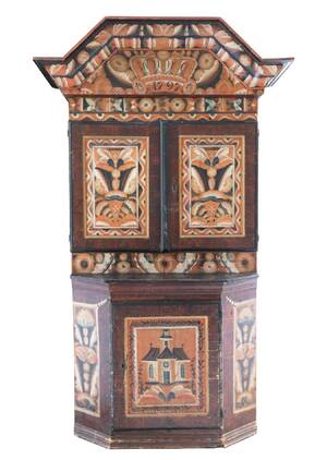 Skänkskåp, allmoge, Dalarna, daterat 1797