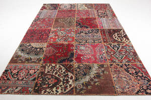 Patchwork. Persisk tæppe, 305x205 cm.