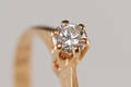 Solitaire ring 18 kt. guld ca. 0,20 ct. 