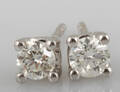 Earrings in 14k with brilliant cut diamonds 0.44 ct This lot has been put up for resale under the new lot no. 4589135