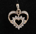 Diamant vedhæng, ca. 0.50 ct.