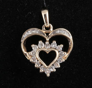 Diamant vedhæng, ca. 0.50 ct.