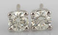 Earrings in 14k set with brilliant cut diamonds 0.64 ct  This lot has been put up for resale under the new lot no. 4586212