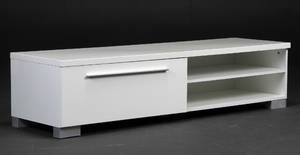 Tv bord i højglans hvid