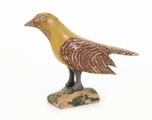 Träskuren och bemålad fågel, 1900-talets början