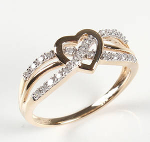 Diamantring ca. 0,35 ct.