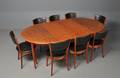Søren Willadsens eft. bord med 8 stole teak 11
