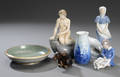 Samling kgl. Porcelæn og B  G. Figurer, asgebæger samt vase 6