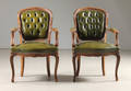 Karmstolar skinn Louis XV-stil 2