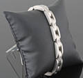 Stainless steel diamond  bracelet approx. 0.10ct