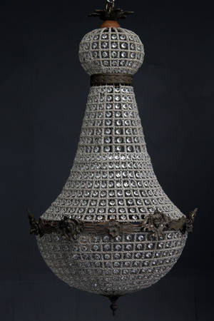 Sækkeformet prismekrone, empireform, 2021 årh. 