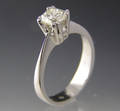 Solitaire ring ca. 0.65 ct.
