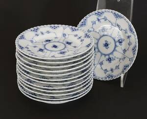 Assietter 13st, Musselmalet, Royal Copenhagen, Danmark