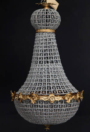 Sækkeformet prismekrone, empireform, 2021 årh. 