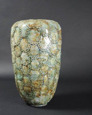 Marianne Steenholdt Bork, gulvvase, glaseret keramik. 