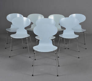 Arne Jacobsen. Otte Myrestole, model 3101, lyseblå 8 