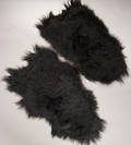 To økologiske islandske fåreskind - long wool. Blackbrown. Str.XL. 2