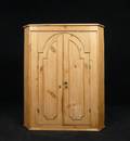 Eckschrank, Weichholz,19.Jh.
