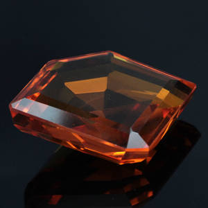 Uindfattet behandlet citrin ca. 199.50 ct.