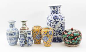 Orientaliskt porslin 9 delar, 192000-tal
