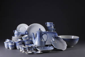Mågestellet kaffeservice, porcelæn. Bing  Grøndahl, variable sort. 95