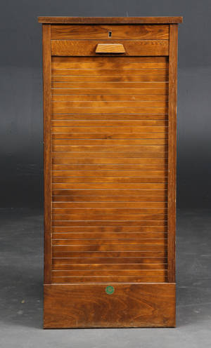 Arkivskab, egetræ, 1900-tallet