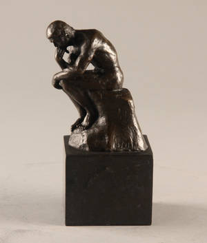 Figur forestillende Grubleren