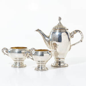 Kaffeservis i silver
