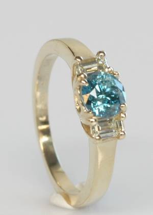 Brillantring, ca. 1.12 ct.