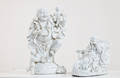Konvolut 2 Buddhafiguren, Blanc de Chine, 21. Jh. 2