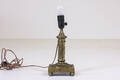 Bordslampa, gulmetall, 1900-talets mitt