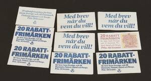 Häften 9st, rabattfrimärken